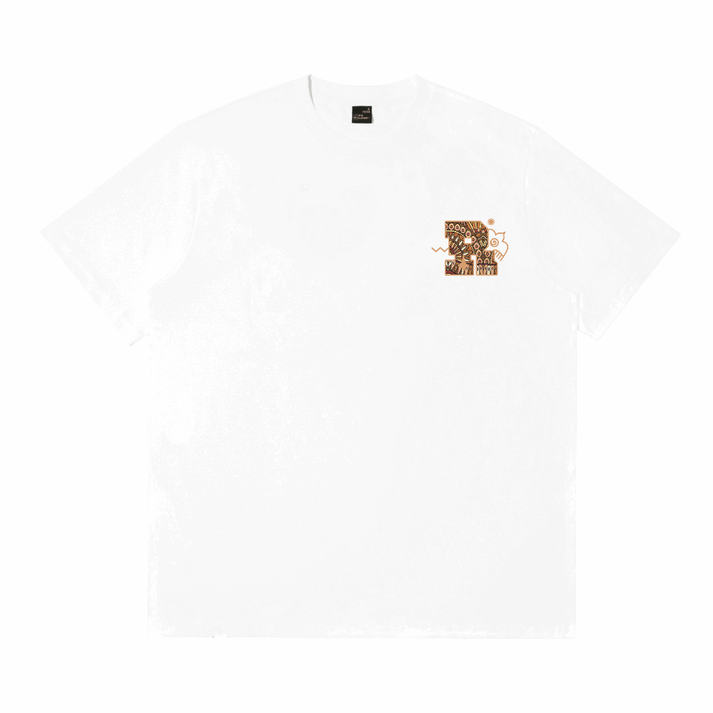 RIC "Sun Tribe" Embroidered Patch Smiley Tee “太阳部落”贴布绣笑脸短袖