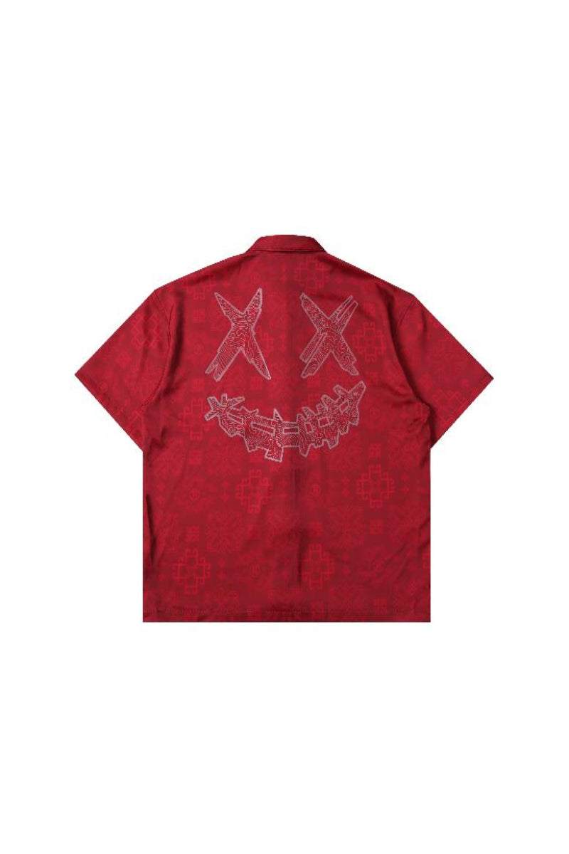 RIC 2024 Year of the Dragon Tang Shirt 龙年限定唐装撕裂笑脸盘扣短袖