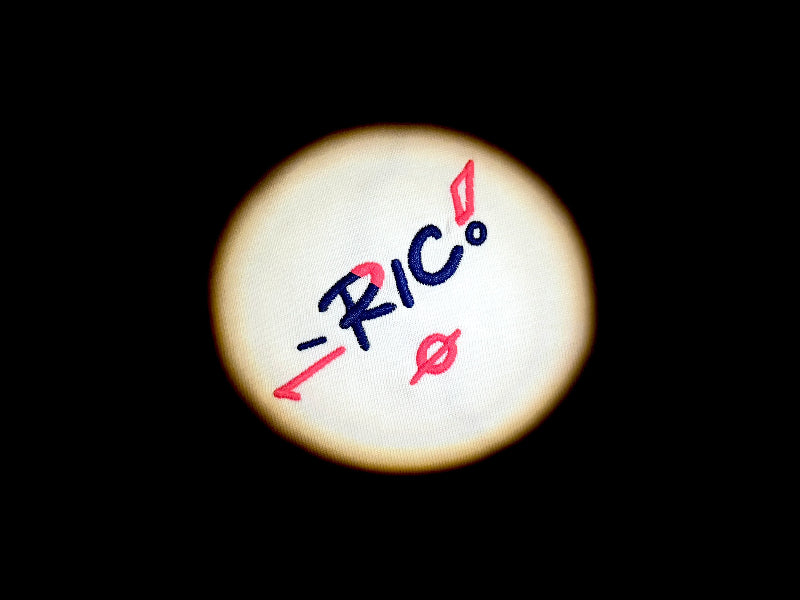 RIC Art Limited "Golden Wheat" Print Smiley Tee “赛博印记”贴片笑脸短袖