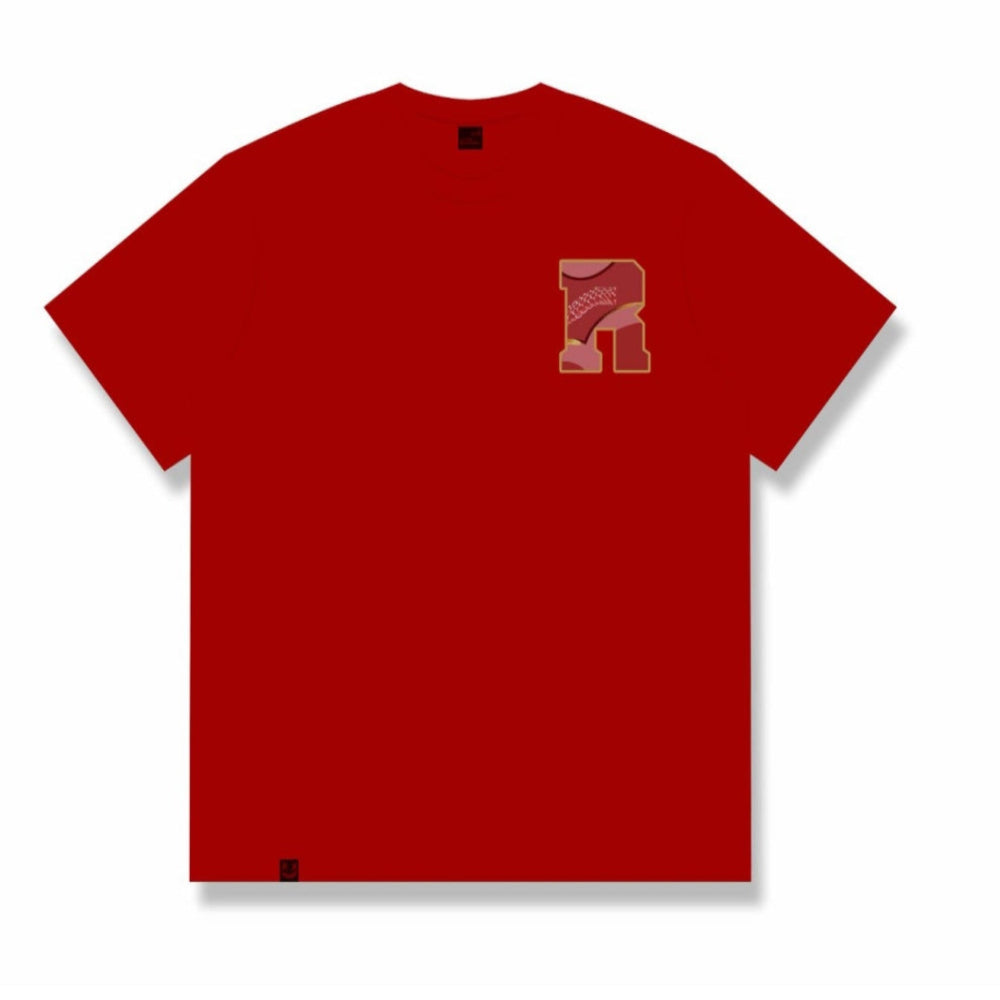 RickyisClown Flower & Snake Foil Print Ripped Smiley Tee RIC花与蛇烫金撕裂笑脸短袖