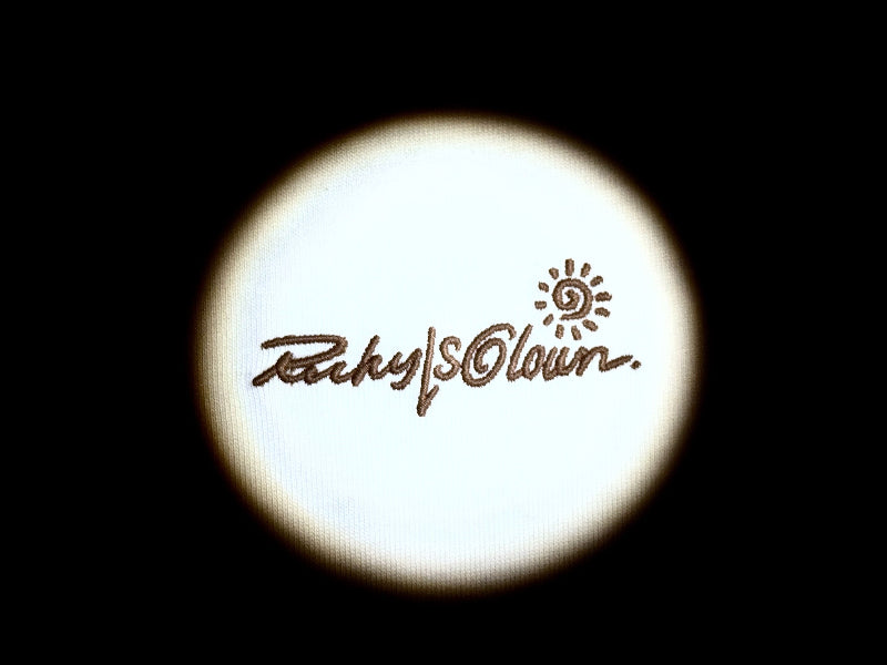 RickyisClown"Bingkai Sepuh" Tampalan Kulit Smiley Tee RIC''沙金画框“贴皮绣笑脸短袖