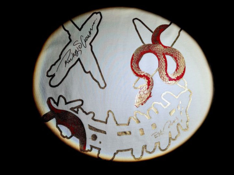 RickyisClown"Golden Coil" Foil Smiley Tee RIC“金鳞盘蛇”烫金笑脸短袖