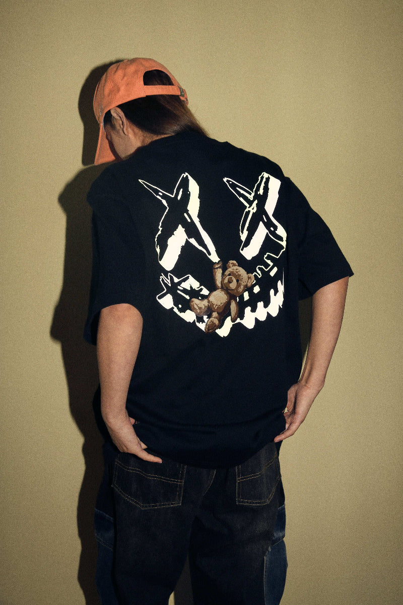 RIC Gothic Bear Batwing Tee 哥特小熊蝙蝠袖
