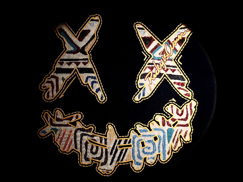 RickyisClown"Stone Age" Embroidered Patch Smiley Tee RIC“石器时代”贴布绣笑脸短袖