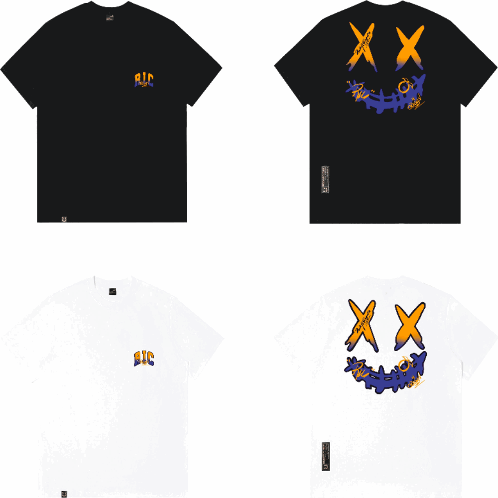Rickyisclown Gradient Shade Joker Smiley T-shirt 2024 RIC 漸變之色撕裂笑臉短袖上衣2024