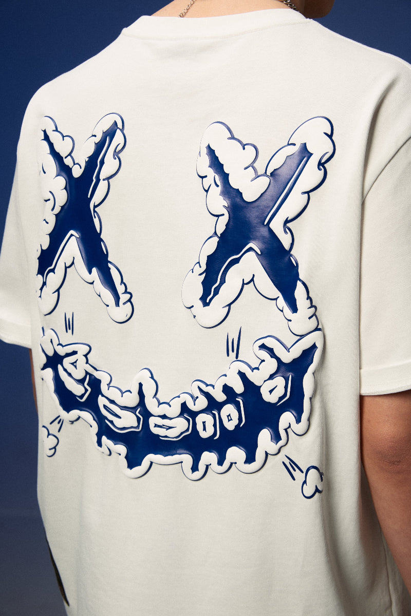 Rickyisclown Cloud Paradise Joker Smiley Tee RIC白雲樂園撕裂笑臉T恤