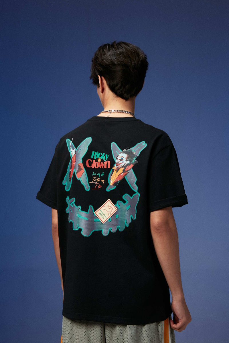 Rickyisclown Joker Smiley Limited Tee 2024 RIC小丑限定撕裂笑臉T恤2024