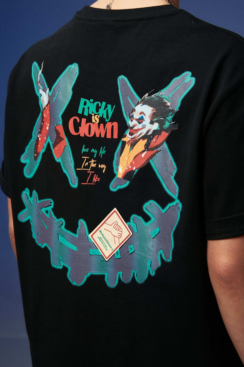 Rickyisclown Joker Smiley Limited Tee 2024 RIC小丑限定撕裂笑臉T恤2024