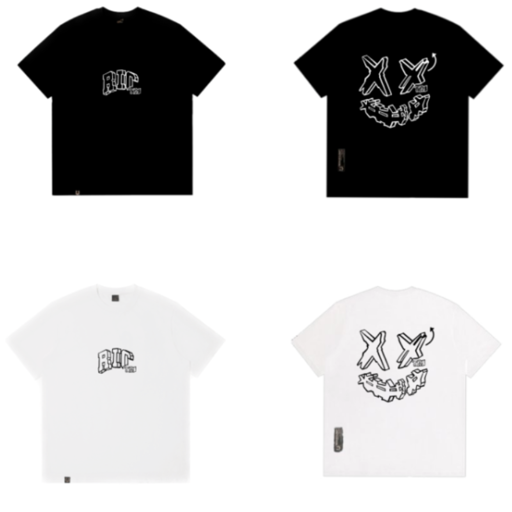 Rickyisclown Smashing Module Joker Smiley Tee RIC破碎模塊撕裂笑臉T恤