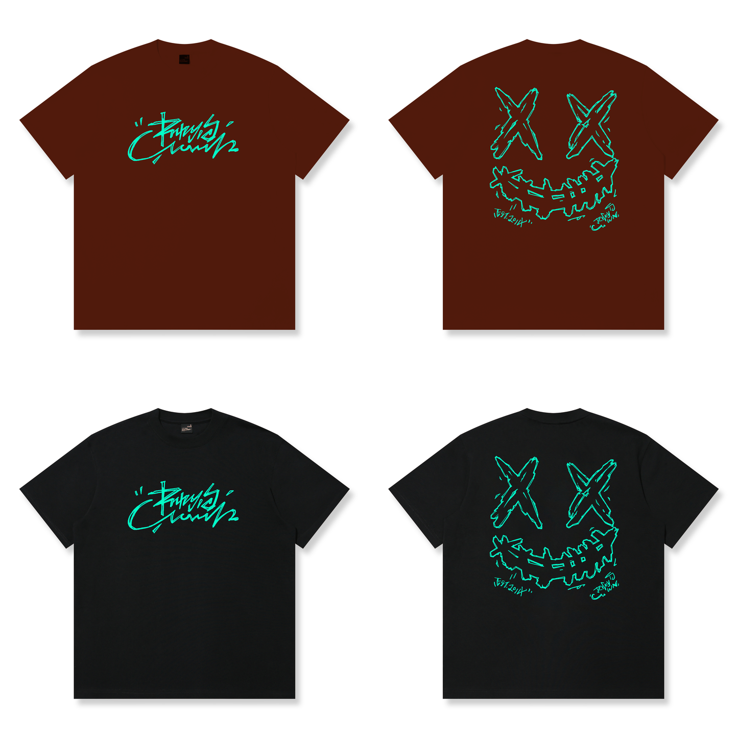 RickyisClown"ARCTIC DAWN" Ripped Smiley Tee RIC极夜之光撕裂笑脸短袖