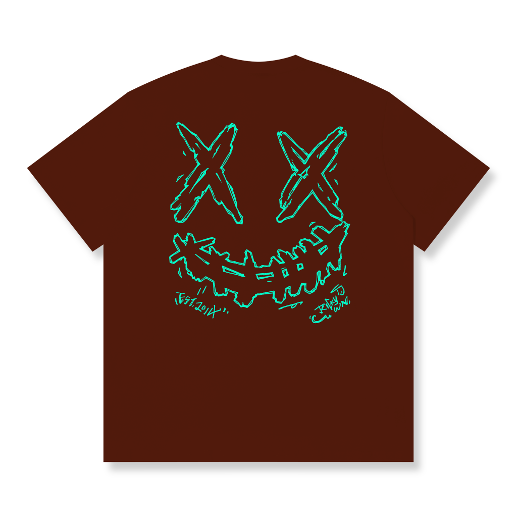 RickyisClown"ARCTIC DAWN" Tee Smiley Ripped RIC极夜之光撕裂笑脸短袖