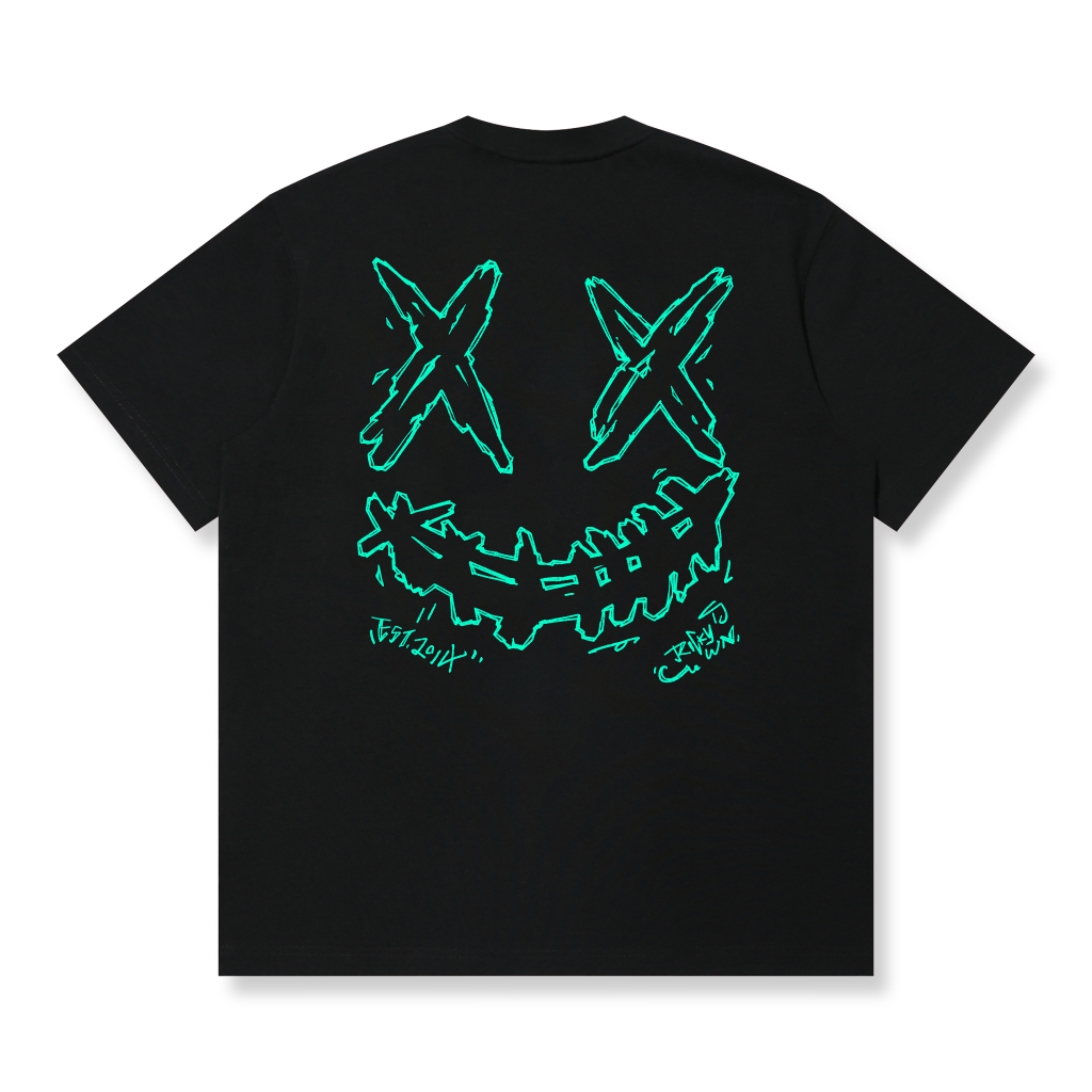 RickyisClown"ARCTIC DAWN" Tee Smiley Ripped RIC极夜之光撕裂笑脸短袖