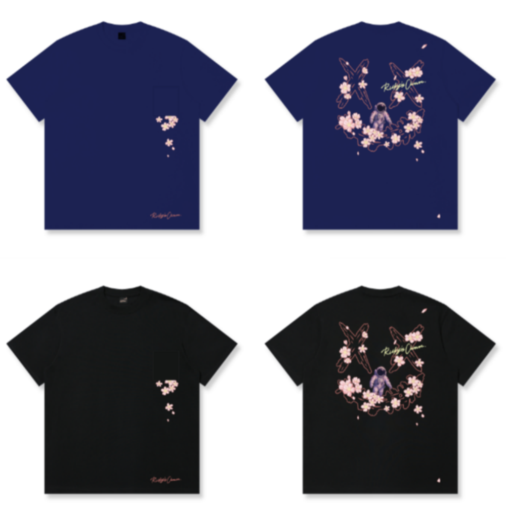 RickyisClown "Floral Shadow Torn Smile Tee" RIC花影穿梭撕裂笑脸短袖