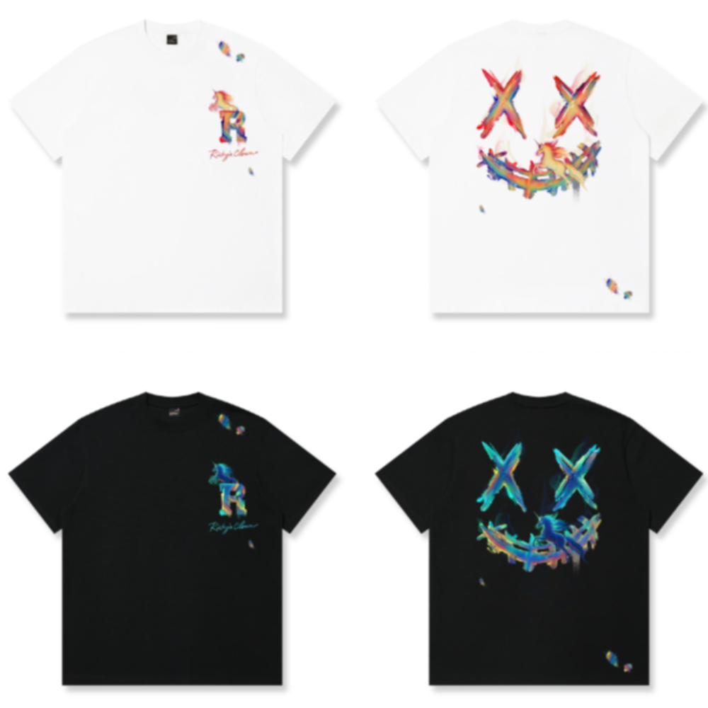 RickyisClown Painted Unicorn Torn Smile Tee (Independent Illustrator Series) RIC彩绘独角兽撕裂笑脸短袖 (独立插画师系列)