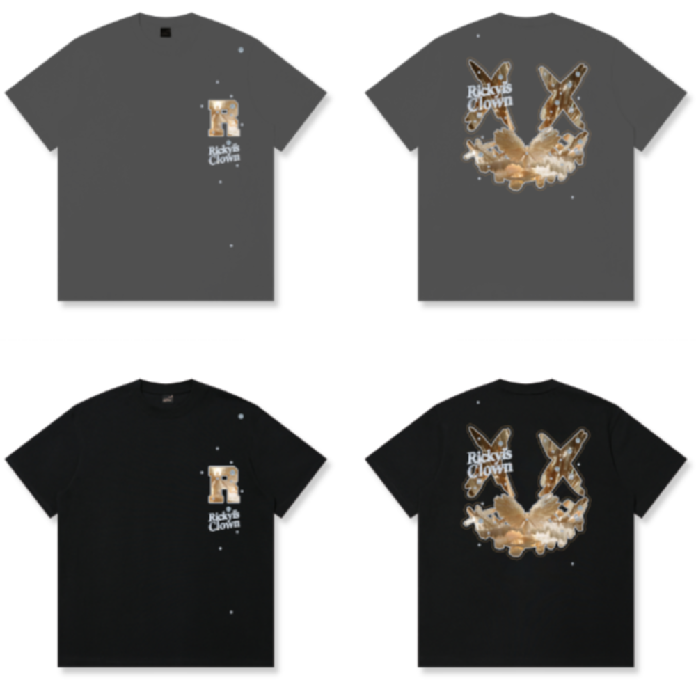 RickyisClown Sacred Crystal Torn Smile Tee RIC神圣水晶撕裂笑脸短袖