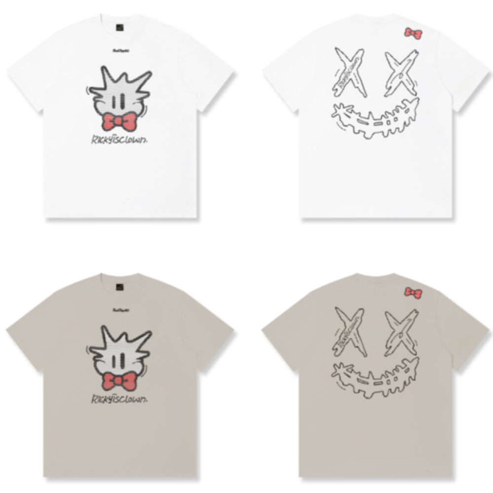 RickyisClown I’m Wearing a Tie Torn Smile Tee (Pineapple Head Limited) RIC我打领带了 撕裂笑脸短袖(菠萝头限定)