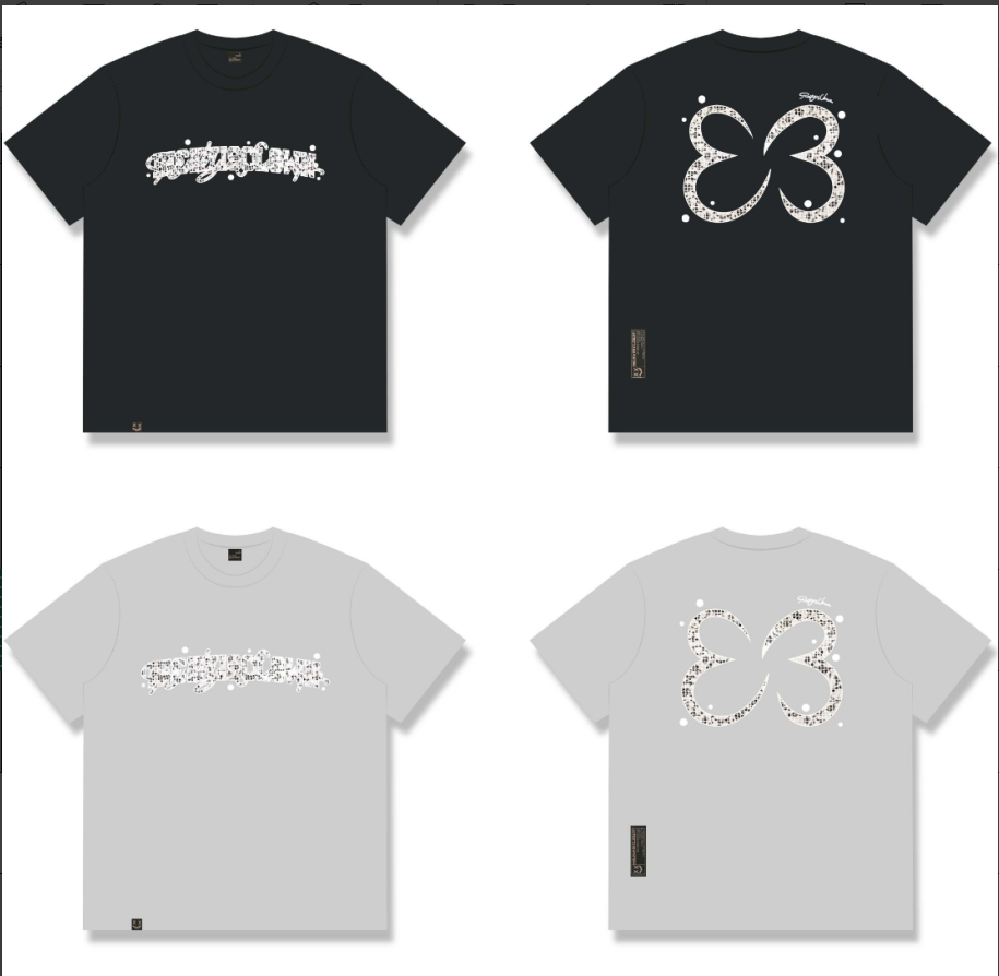 RickyisClown"LACE WINGS" Patchwork Butterfly Tee RIC蕾丝风情 贴布绣蝴蝶短袖(蝴蝶IP款)