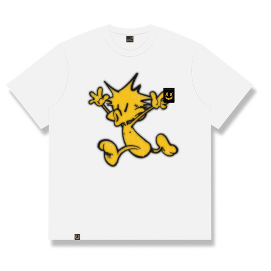 RickyisClown"RUNNING PINEAPPLE" Ripped Smiley Tee   RIC"奔跑的菠萝头"撕裂笑脸短袖