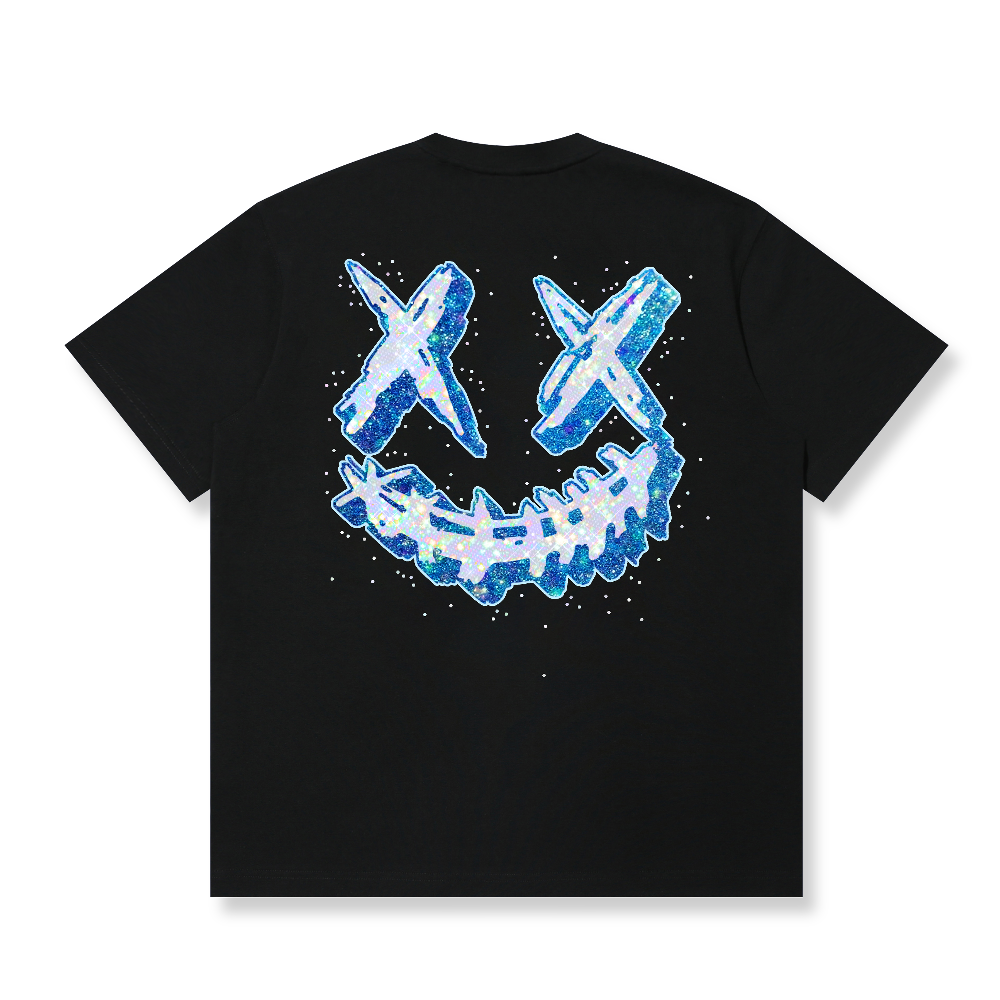 RickyisClown Frozen Diamond Torn Smile T-Shirt RIC冰蓝之钻撕裂笑脸短袖