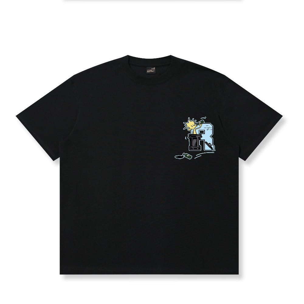 RickyisClown Street Vibes Torn Smile Tee – Pineapple Head Exclusive RIC街头生活撕裂笑脸短袖（菠萝头限定）