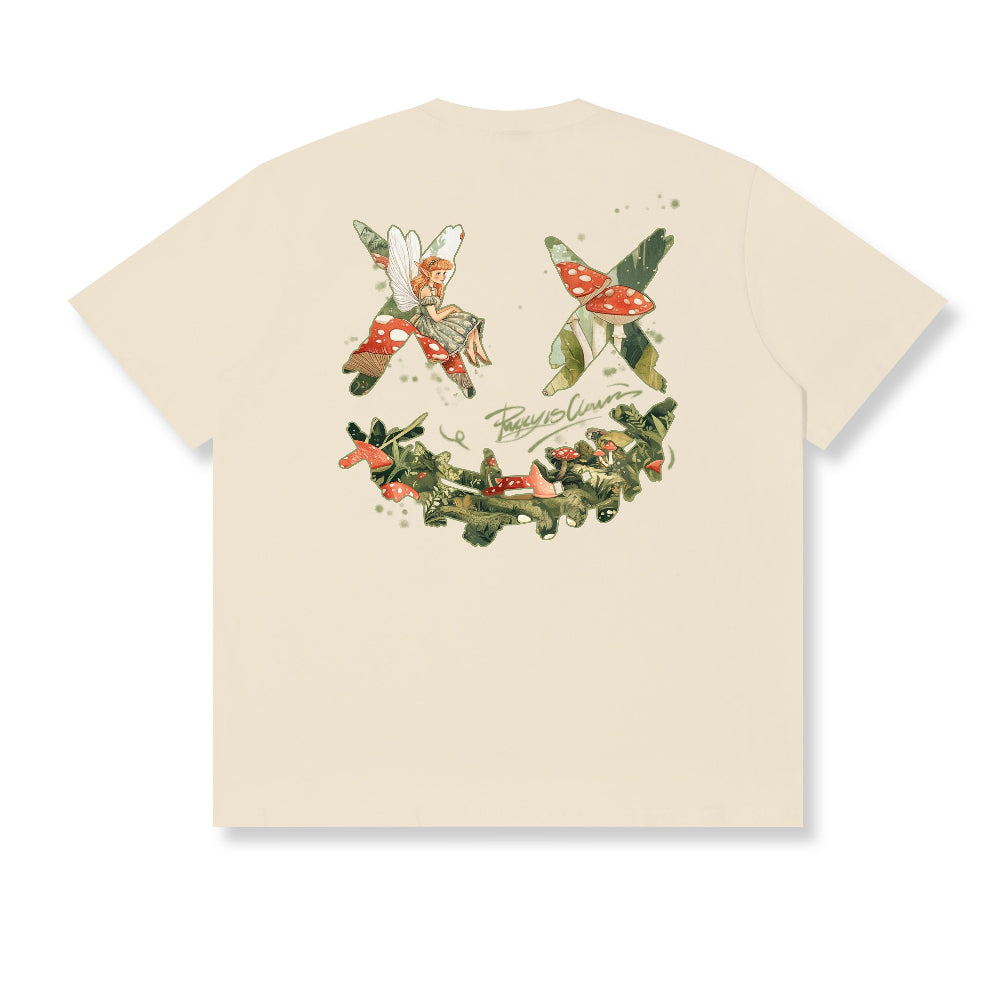 RickyisClown Flower Fairy Torn Smile Tee RIC花丛仙子撕裂笑脸短袖