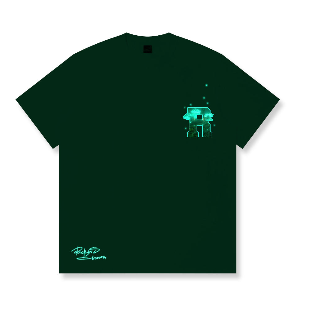 RickyisClown Aurora Forest Torn Smile Tee RIC极光森林撕裂笑脸短袖
