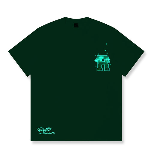 RickyisClown Aurora Forest Torn Smile Tee RIC极光森林撕裂笑脸短袖