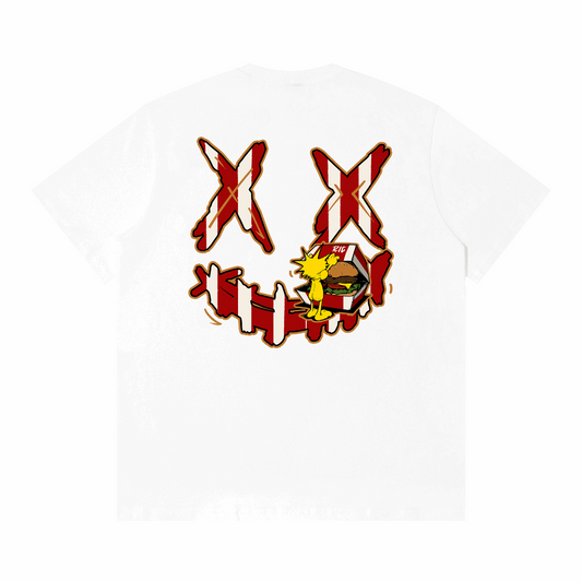 RickyisClown"Pineapple Fast Food" Ripped Smiley Tee   RIC“菠萝头的快餐” 撕裂笑脸短袖"