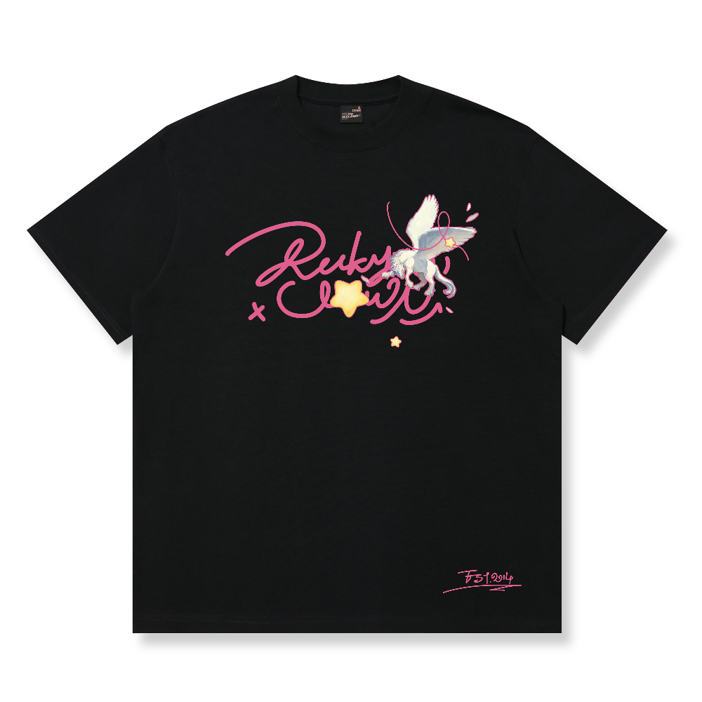 RickyisClown Starlit Pegasus Torn Smile Tee RIC星空飞马撕裂笑脸短袖