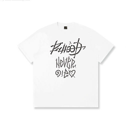 RickyisClown"Pearl Mark" Custom Ripped Smiley Tee   RIC“珍珠印记”定制撕裂笑脸短袖