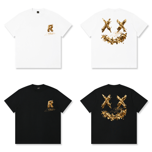 RickyisClown"ALCHEMY REBELS" Ripped Smiley Tee  RIC炼金术 撕裂笑脸短袖