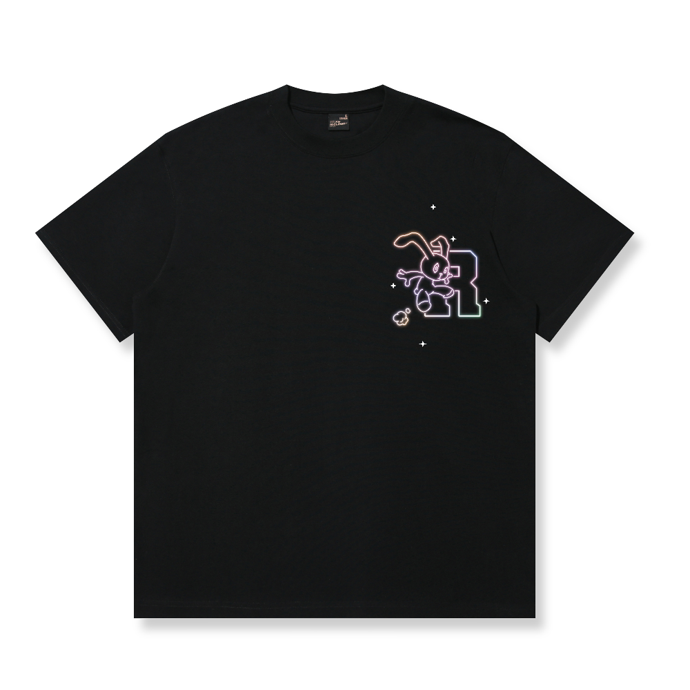 RickyisClown Neon Clown Rabbit Torn Smile T-Shirt RIC炫光小丑兔撕裂笑脸短袖