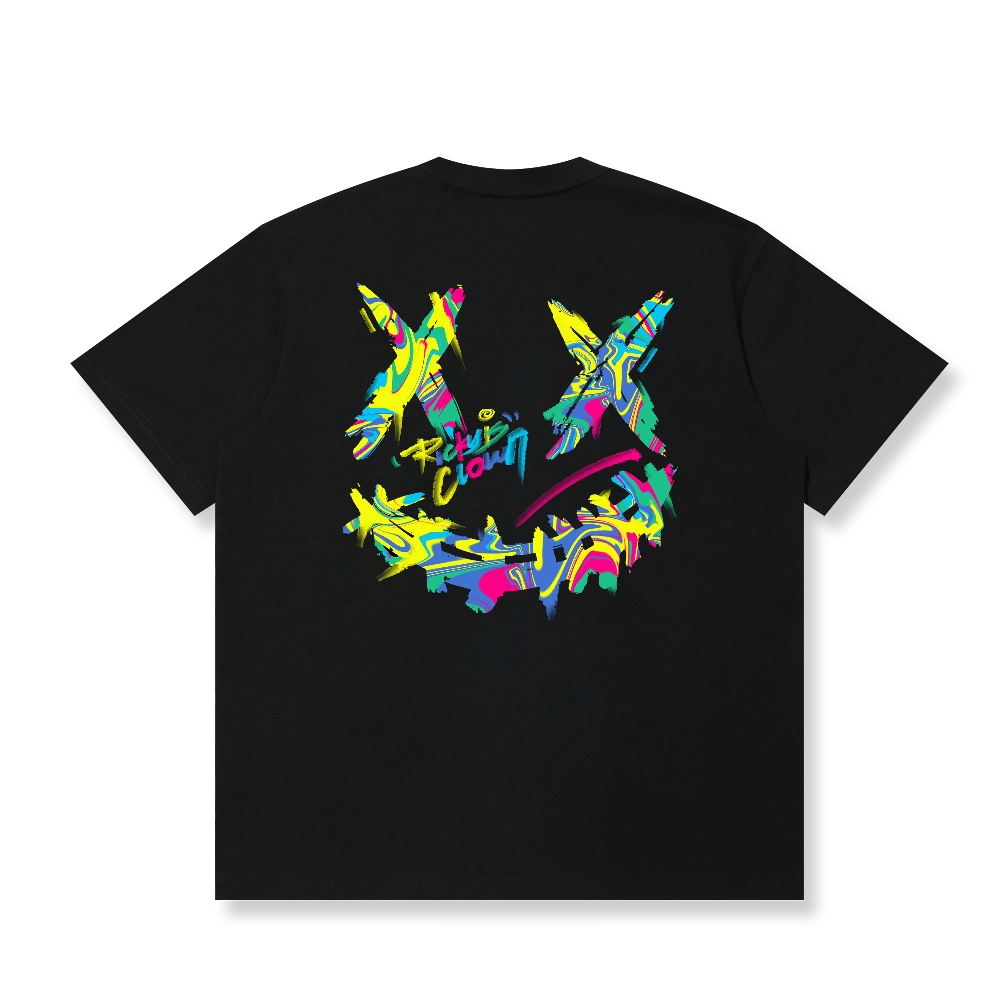 RickyisClown Street Artist Torn Smile Tee – Indie Illustrator Edition RIC街头艺术家撕裂笑脸短袖（独立插画师系列）