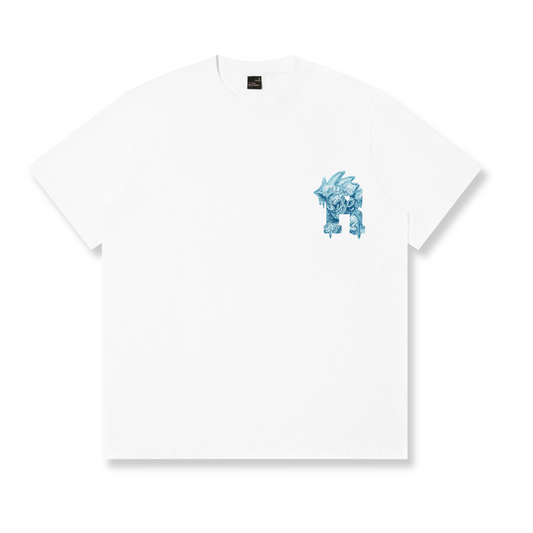 RickyisClownIce Relief Torn Smile Tee RIC寒冰浮雕撕裂笑脸短袖