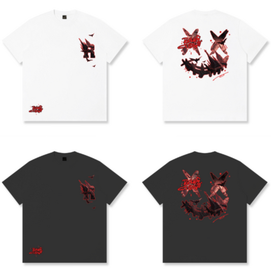 RickyisClown Bat Wings Torn Smile Tee RIC蝙蝠之翼撕裂笑脸短袖