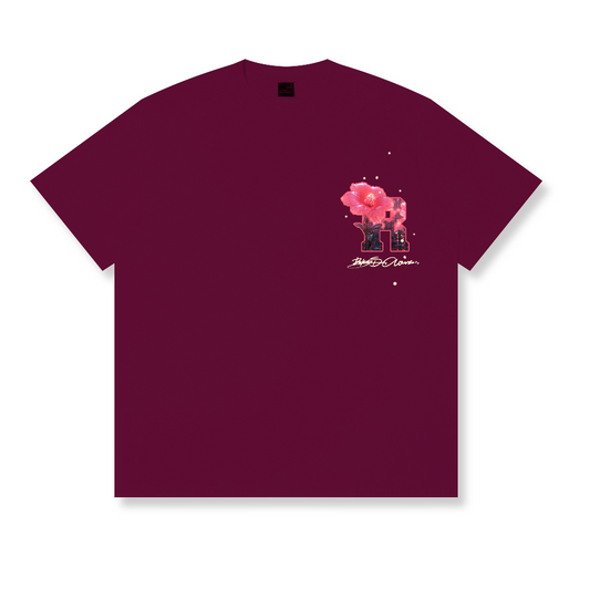 RickyisClown Crystal Sakura Torn Smile Tee RIC水晶樱花撕裂笑脸短袖