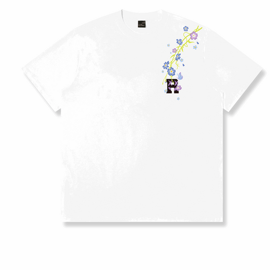 RickyisClown"Blooming Riot" Embroidered Ripped Smiley Tee   RIC蔓延花卉刺绣撕裂笑脸短袖