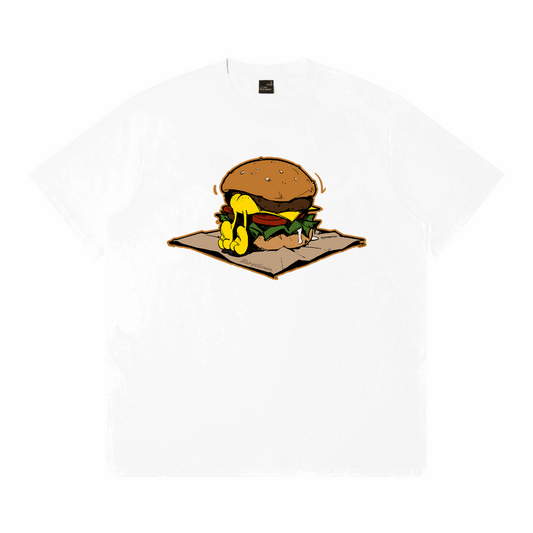 RickyisClown"Pineapple Fast Food" Ripped Smiley Tee   RIC“菠萝头的快餐” 撕裂笑脸短袖"