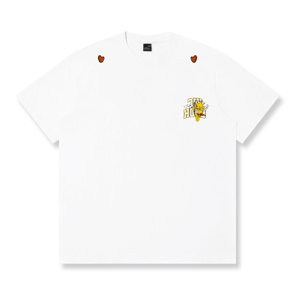RickyisClown"CUPINEAPPLE" Ripped Smiley Tee   RIC"丘比特”菠萝头撕裂笑脸短袖