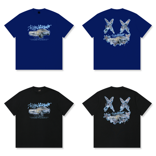 RickyisClown"MERCURY CHARIOT" Ripped Smiley Tee  RIC水银战车 撕裂笑脸短袖