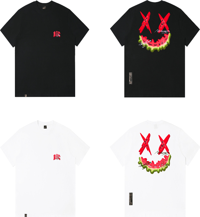 Rickyisclown RIC Fruit Paradise - Watermelon Joker Smiley Tee 2024 RIC水果樂園-西瓜撕裂笑臉T恤2024