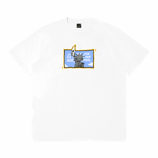 RickyisClown"Liberty Pineapple" Borderless Smiley Tee  RIC“自由象征”菠萝头撕裂笑脸短袖