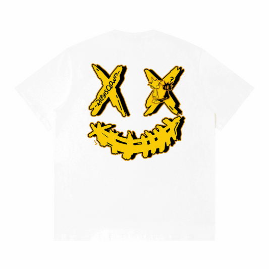 RickyisClown"Lonely Pineapple" Ripped Smiley Tee   RIC"孤独的菠萝头撕裂笑脸短袖"