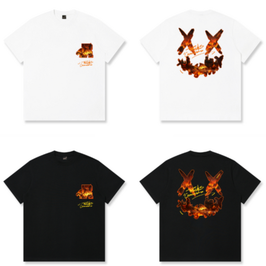 RickyisClown Blazing Dragon Realm Torn Smile Tee RIC 火龙秘境撕裂笑脸短袖