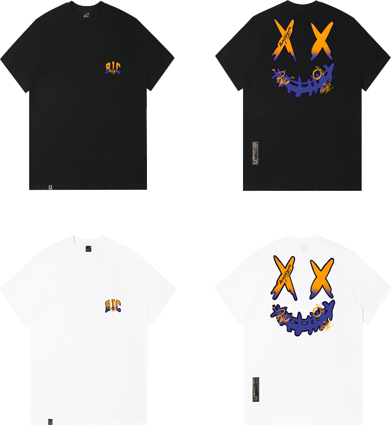 Rickyisclown Gradient Shade Joker Smiley T-shirt 2024 RIC 漸變之色撕裂笑臉短袖上衣2024