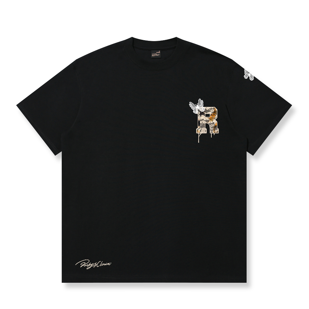 RickyisClown Faded Wings Torn Smile Tee RIC褪色之翼撕裂笑笑脸短袖