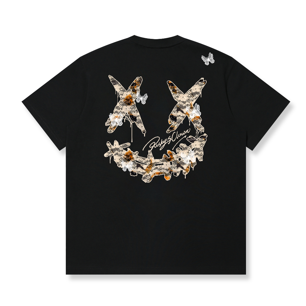 RickyisClown Faded Wings Torn Smile Tee RIC褪色之翼撕裂笑笑脸短袖