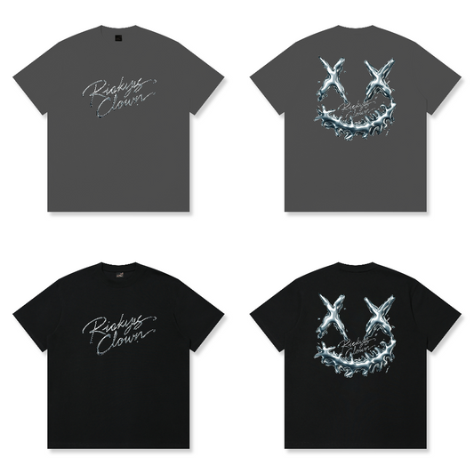RickyisClown"MERCURY TRAP" Ripped Smiley Tee  RIC水银陷阱 撕裂笑脸短袖