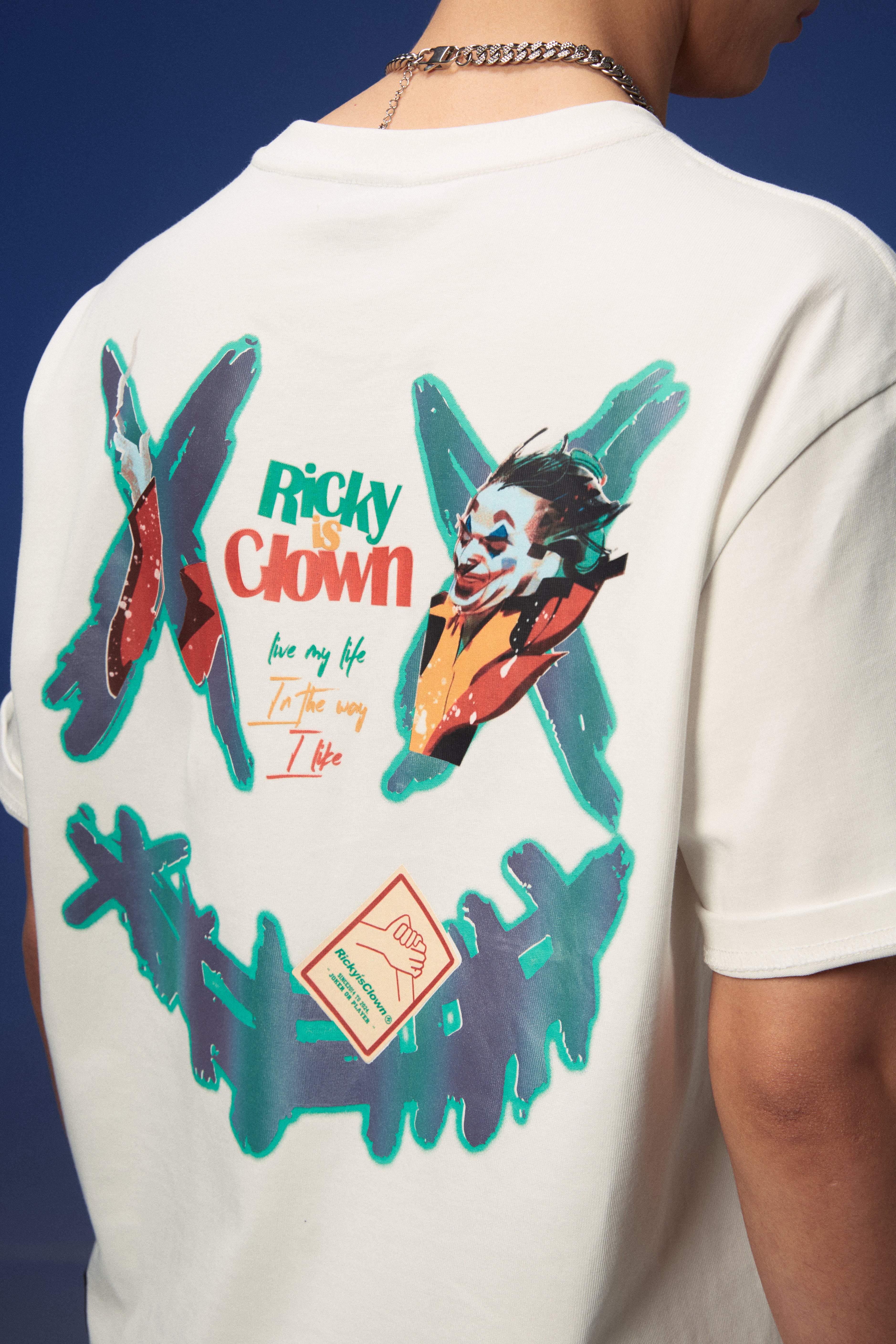 Rickyisclown Joker Smiley Limited Tee 2024  RIC小丑限定撕裂笑臉T恤2024