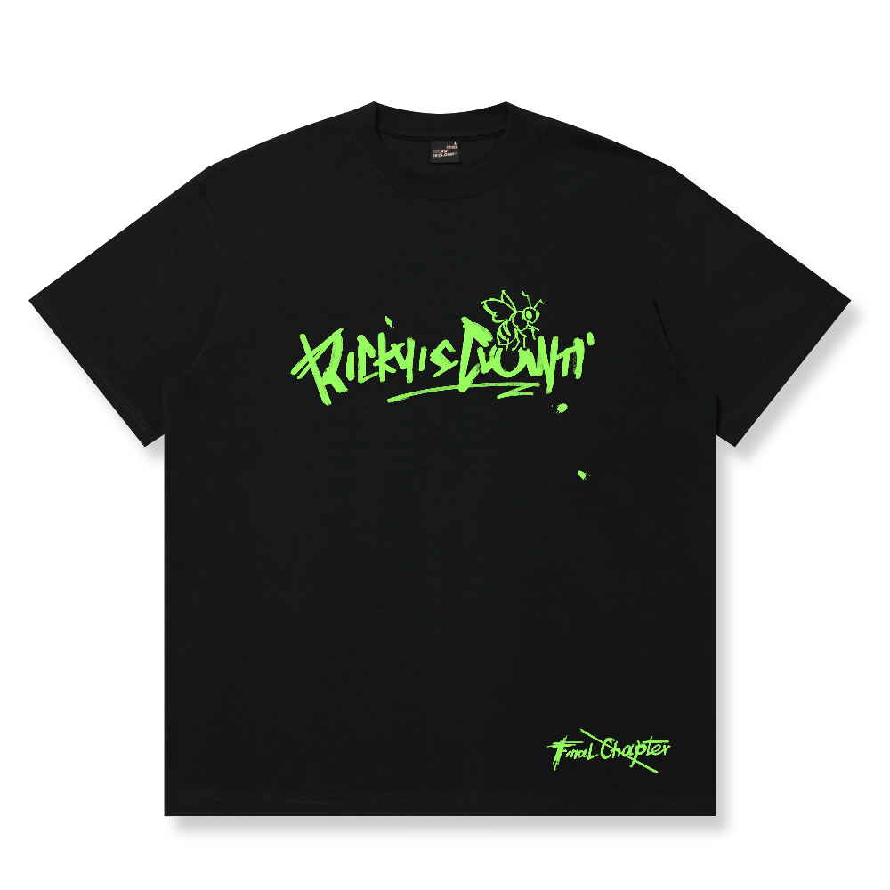 RickyisClown Neon Bee Torn Smile Tee RIC荧夜蜜蜂撕裂笑脸短袖